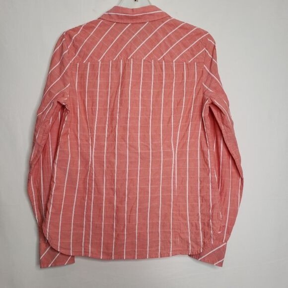 Tommy Hilfiger Roll Tab Stripe Convertible Button Down Shirt Top Women's Size XS - Picture 6 of 11